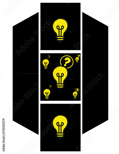 light bulb icon vector