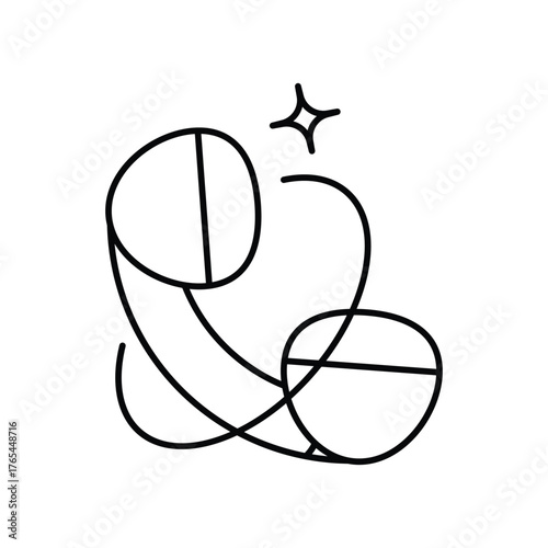 Phone Call icon with white background vector stock illustration