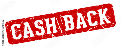 cash back rectangular sign. cash back stamp
