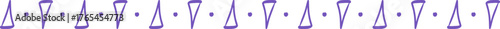 Divider hand drawn dotted line cute for border decoration, line minimal, baw, heart.