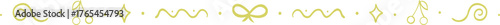 Divider hand drawn dotted line cute for border decoration, line minimal, baw, heart.