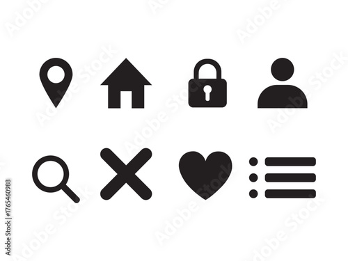 basic ui mini icon set