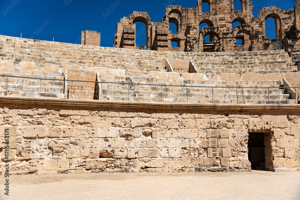 Obraz premium Details from Roman Amphitheatre El Djem, Tunisia