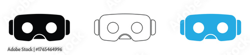Virtual reality headset icons for immersive experiences,vr glasses Glyph Icon Background White,Virtual reality headset icons isolated on white background