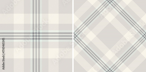 Classic plaid pattern design. Soft, neutral colors evoke comfort and timeless elegance. Ideal for textiles, backgrounds, or sophisticated designs.