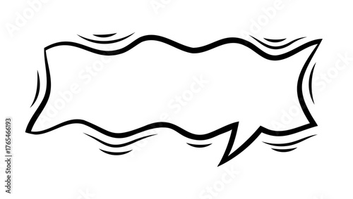 Cartoon speech bubble. Pop art illustration in comic style.