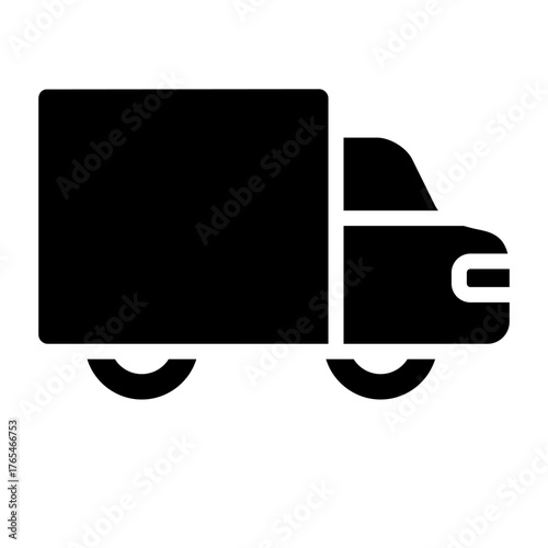 Truck vector icon. Lorry illustration sign. Autotruck symbol or logo.