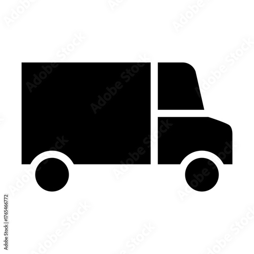 Truck vector icon. Lorry illustration sign. Autotruck symbol or logo.