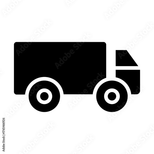 Truck vector icon. Lorry illustration sign. Autotruck symbol or logo.