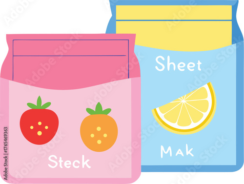 Fresh red strawberry jam vector illustration with a sweet fruit design for a label