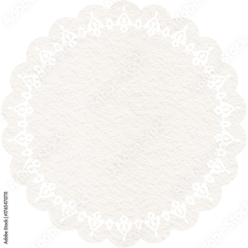 white lace doily