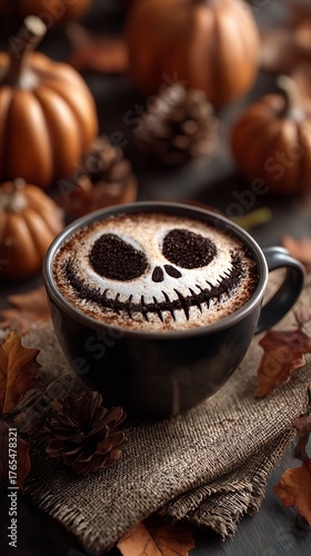 halloween cup coffee