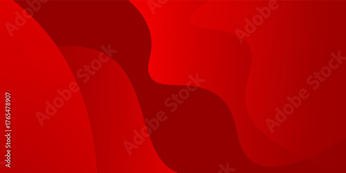 Abstract red and gold ribbons background. Used to decorate advertisements, publications, Eps10 vector