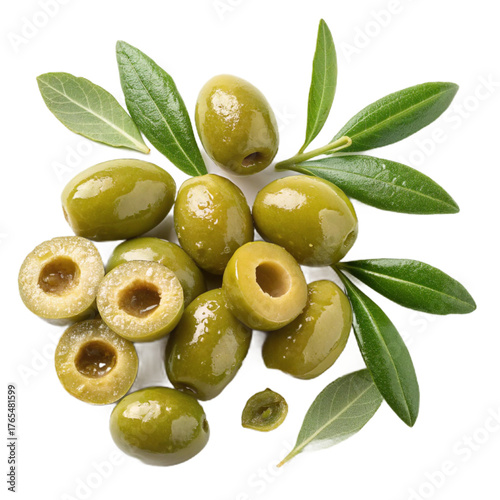 Wallpaper Mural Green olive rings PNG (transparent) Torontodigital.ca