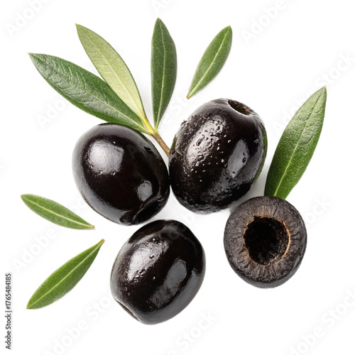 Wallpaper Mural Black olives pitted PNG (transparent) Torontodigital.ca