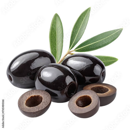 Wallpaper Mural Black olives pitted PNG (transparent) Torontodigital.ca