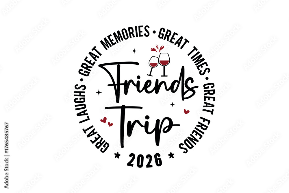 Naklejka premium Friends Trip 2026