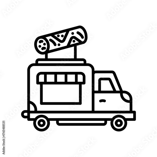 Shawarma Truck Icon
