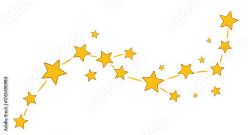 Twinkling Cosmos A Celestial Display of Interconnected Stars