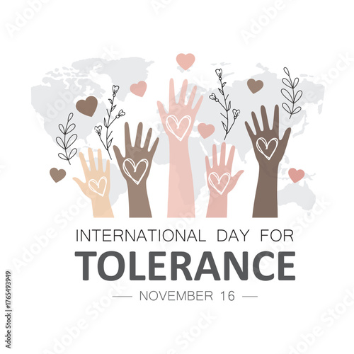 International day for Tolerance, November 16, vector illustration, vector, graphic, banner, template, design