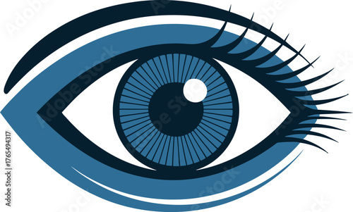 Eye illustration blue eye graphic design vector eye vector design eye artwork