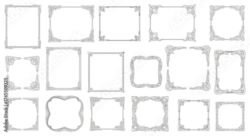 Vintage decorative frames and corners