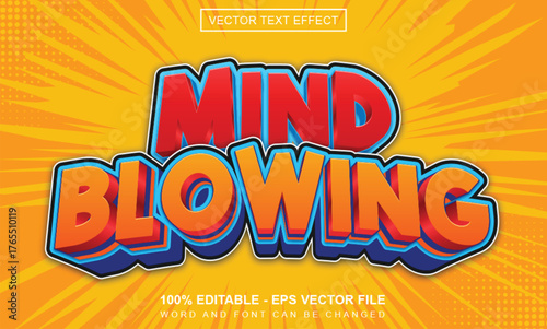 Mind blowing comic editable text effect