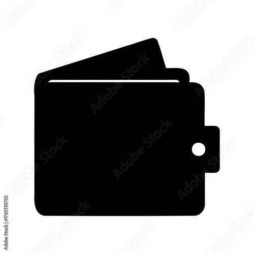 Black wallet silhouette, representing financial security and access to cash reserves