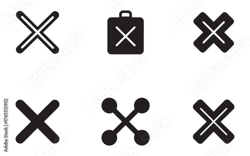vector set of metal icons