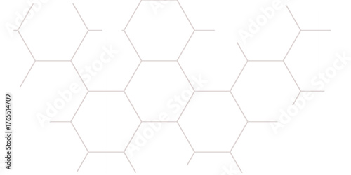 Seamless hexagonal geometric honeycomb pattern background texture design vector