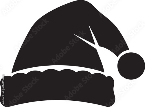 Black & White Christmas Cap Icon
