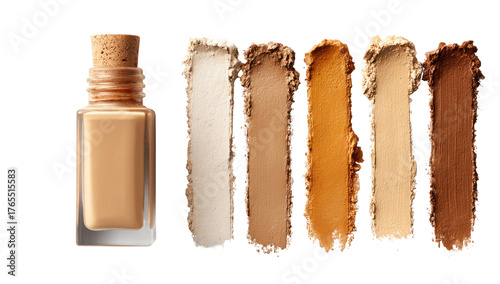 Foundation shades in various tones