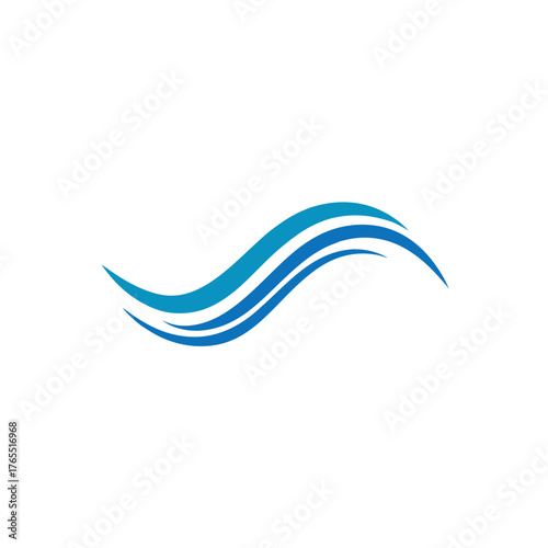 Free Download Abstract wavy lines vector graphic flowing movement blue green teal design - GFXLoad