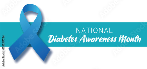 Diabetes awareness month is observed every year in november. banner, greeting card, poster with background