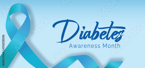 Diabetes awareness month is observed every year in november. banner, greeting card, poster with background