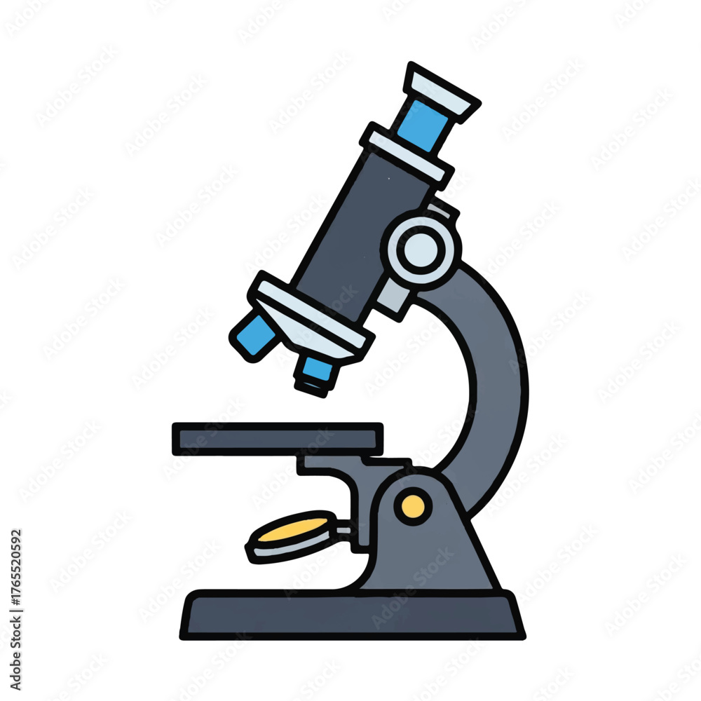 Fototapeta premium Illustration of a Microscope A Tool for Scientific Discovery and Research