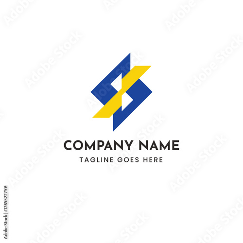 Free Download Modern abstract geometric logo vector illustration for brand identity and design - GFXLoad