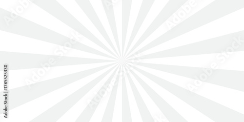 sunburst pattern white and gray design. Vintage sunrays illustration swirl line. sun beam vector banner design pop art comic burst gradient concept pattern.	
