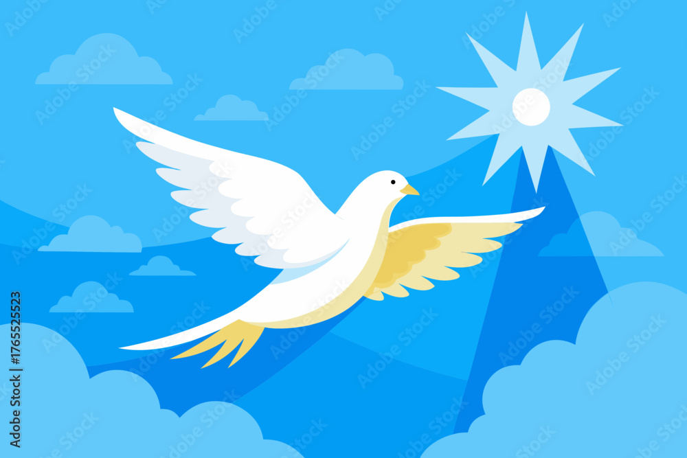Obraz premium dove in the sky
