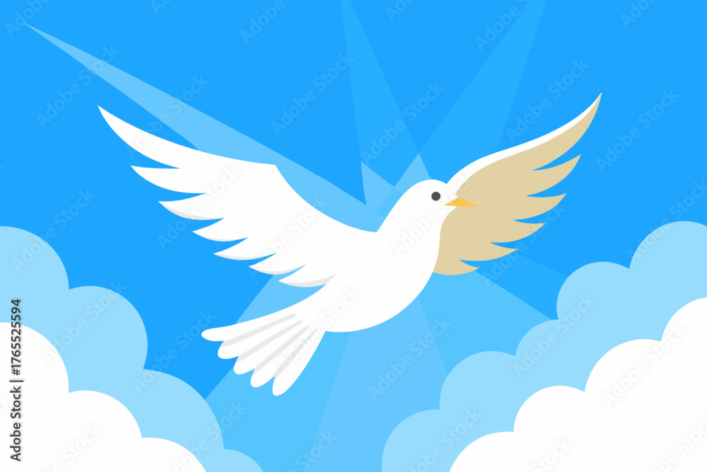 Obraz premium dove in the sky