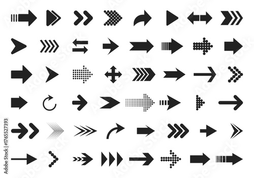 Set of Arrow black and color icons. vector Arrows collection. Arrow. Arrows black, color, 
Arrows set. Arrow in flat style