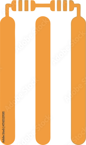 Three lit orange taper candles with yellow flames casting a warm glow in a simple design