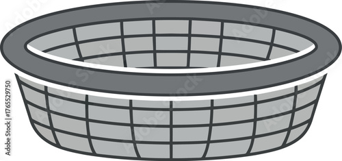 Simple oval woven basket design for storage and decor objects
