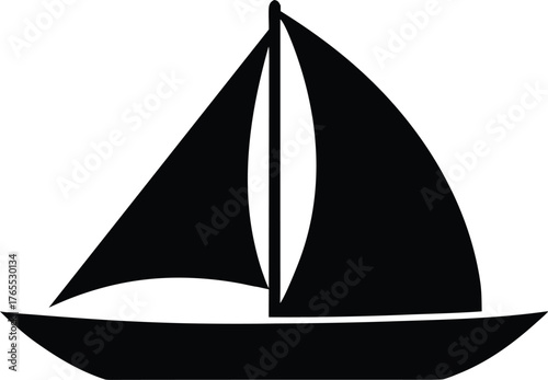 Sail boat icon vector illustration