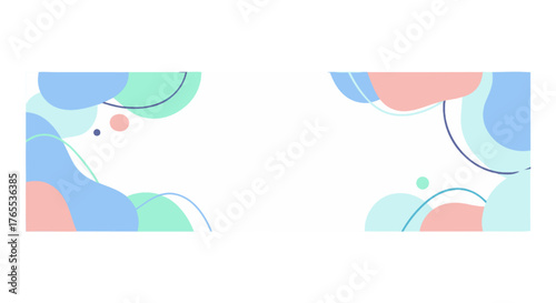 Abstract fluid shapes and soft pastel colors, creating a modern and clean aesthetic for design projects and backgrounds, offering a gentle and appealing visual experience