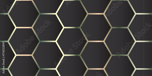 Geometric Hexagon Pattern Background