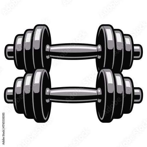 dumbbell isolated on white background