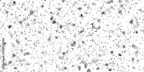 Vector stone terrazzo wall. Surface white background texture pattern in dots seamless. Terrazzo flooring wallpaper design.