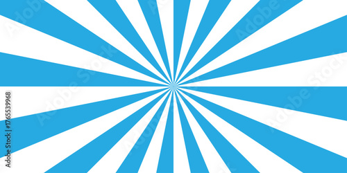 Sunburst pattern blue and white background design. Vintage sunrays illustration swirl line. sun beam vector banner design pop art comic burst gradient concept pattern.	
