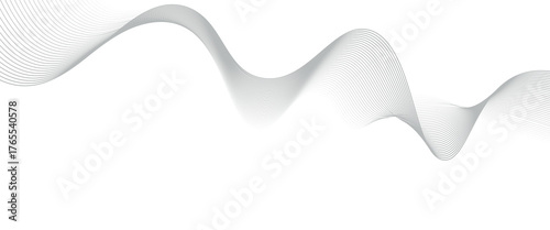 Abstract vector background with black wavy lines.